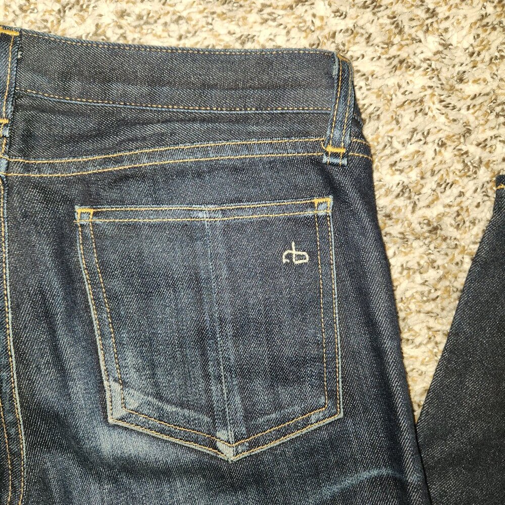 Rag & Bone Skinny Selvedge Raw Denim Jeans – Made in USA 👖✨26x31, EUC $279 MSRP - Picture 9 of 12